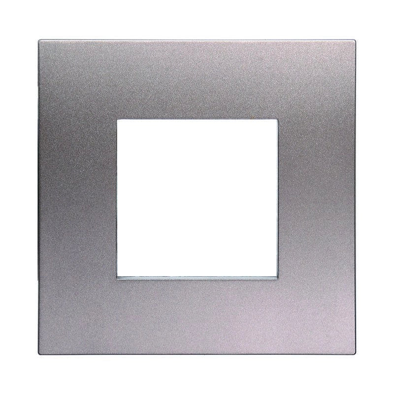 Placca Plastica Serie Venus 2P Colore Bronzo Compatibile Con Vimar Arke