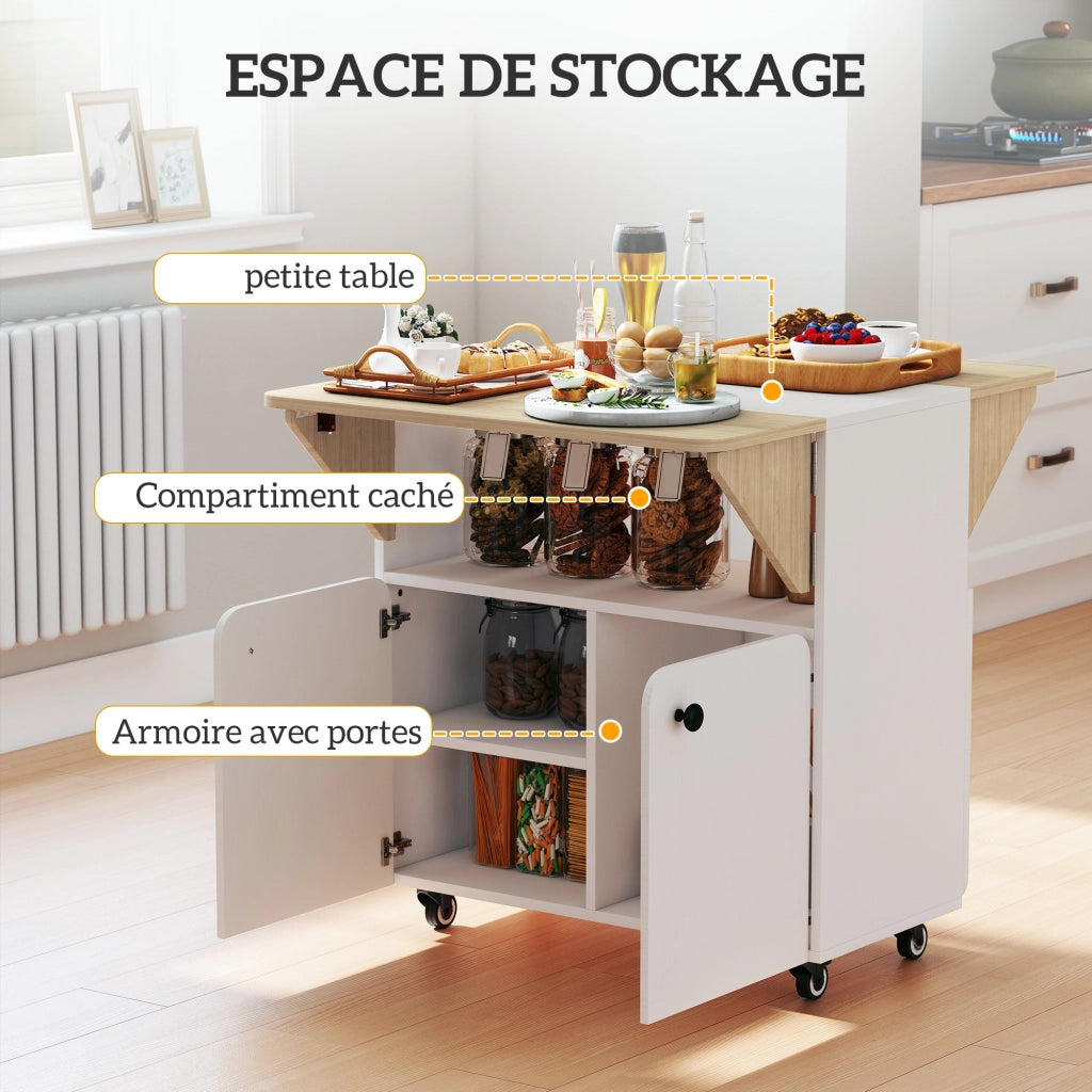 Tavolo da pranzo pieghevole salvaspazio ¨C Xylo ¨C 4 persone, bianco, 70x83x75cm