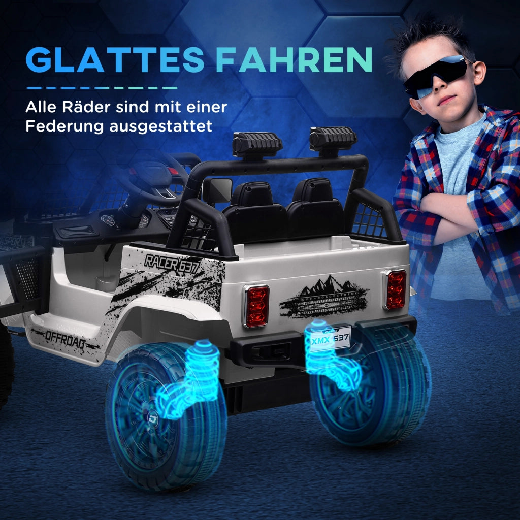 Auto elettrica per bambini ¨C zephmum ¨C Bianco