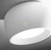 MYSIA lampada da Soffitto 1 Luce Bianca in gesso attacco GX53 11x11cm