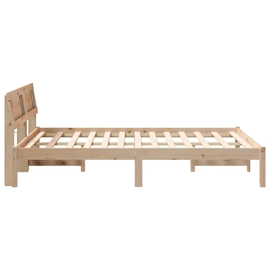 Struttura del letto-Giroletto Marrone 120 x 190 cm Pino massello 927498