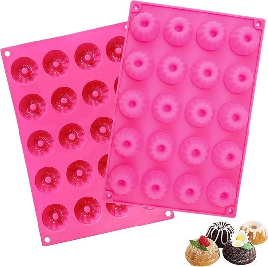 Mini-forma per muffin 30 x 20 cm - Strato antiscorrosione - Modulo per muffin per 20 muffins - Mini-forma per muffin cupcake brownie