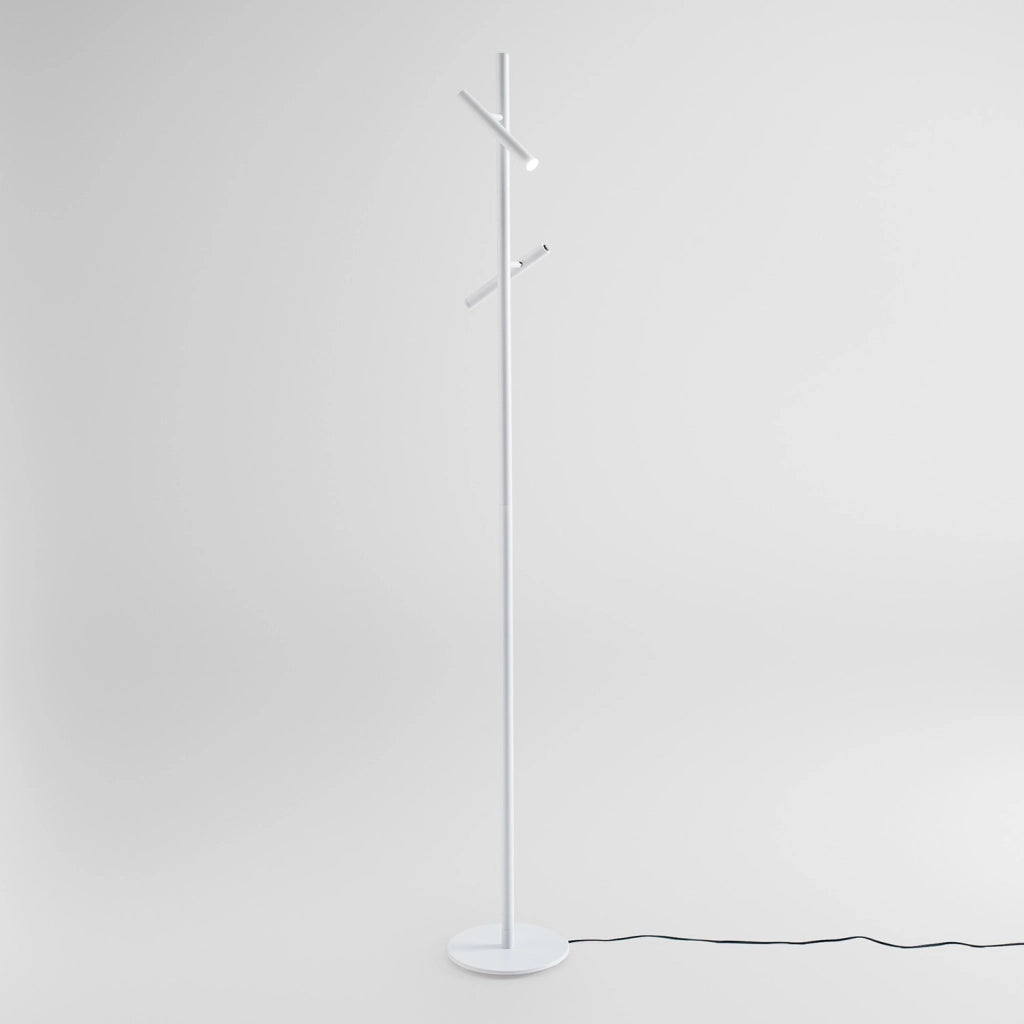 Lampada da Terra GPIB40 - Piantana Dimmerabile a LED 10,8W 3000K Orientabile in Alluminio Bianco Opaco - Gealuce