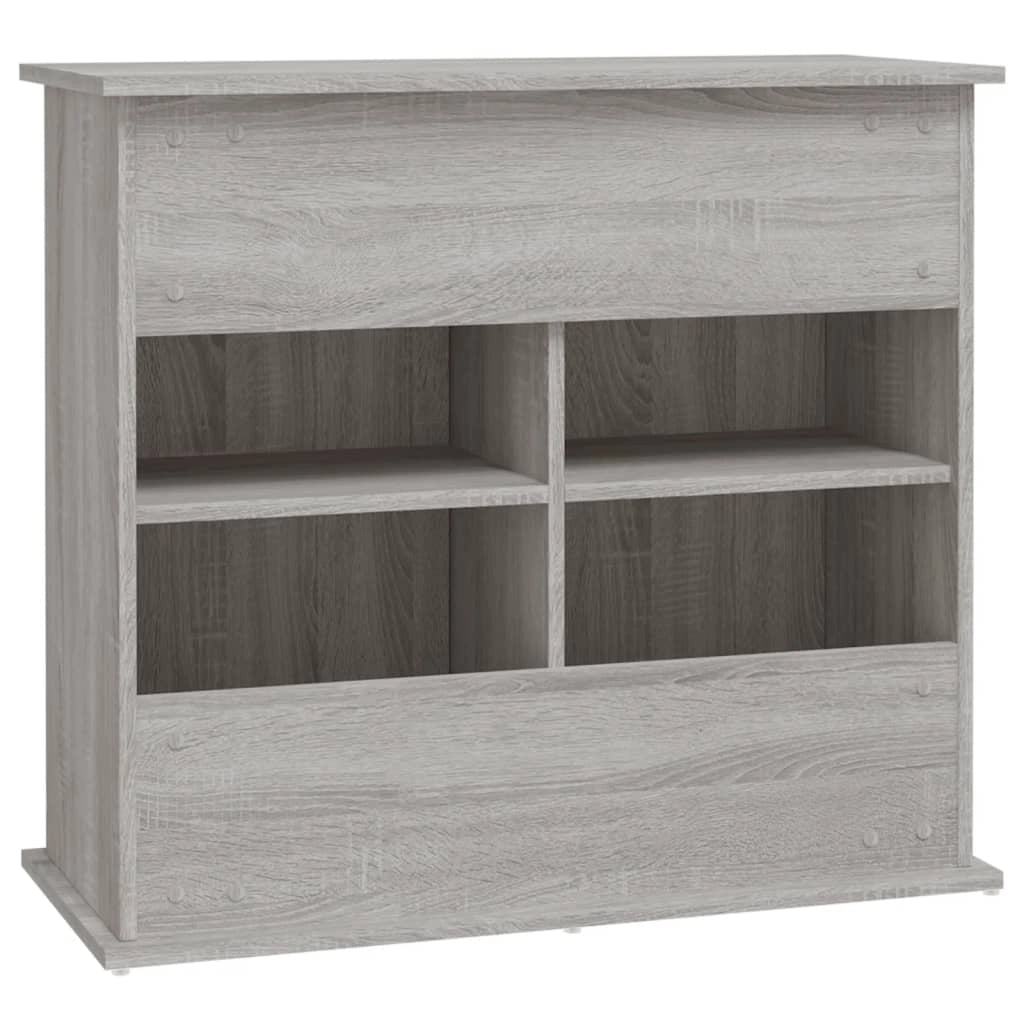 Supporto base per mobiletto acquario mobili Sonoma 81 x 36 x 73 cm legno ingegnerizzato grigio 02_0045094