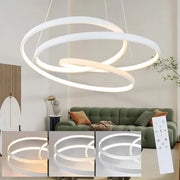Lampada a sospensione ZMH LED dimmerabile bianca 150 cm 55 W per tavolo da pranzo e soggiorno