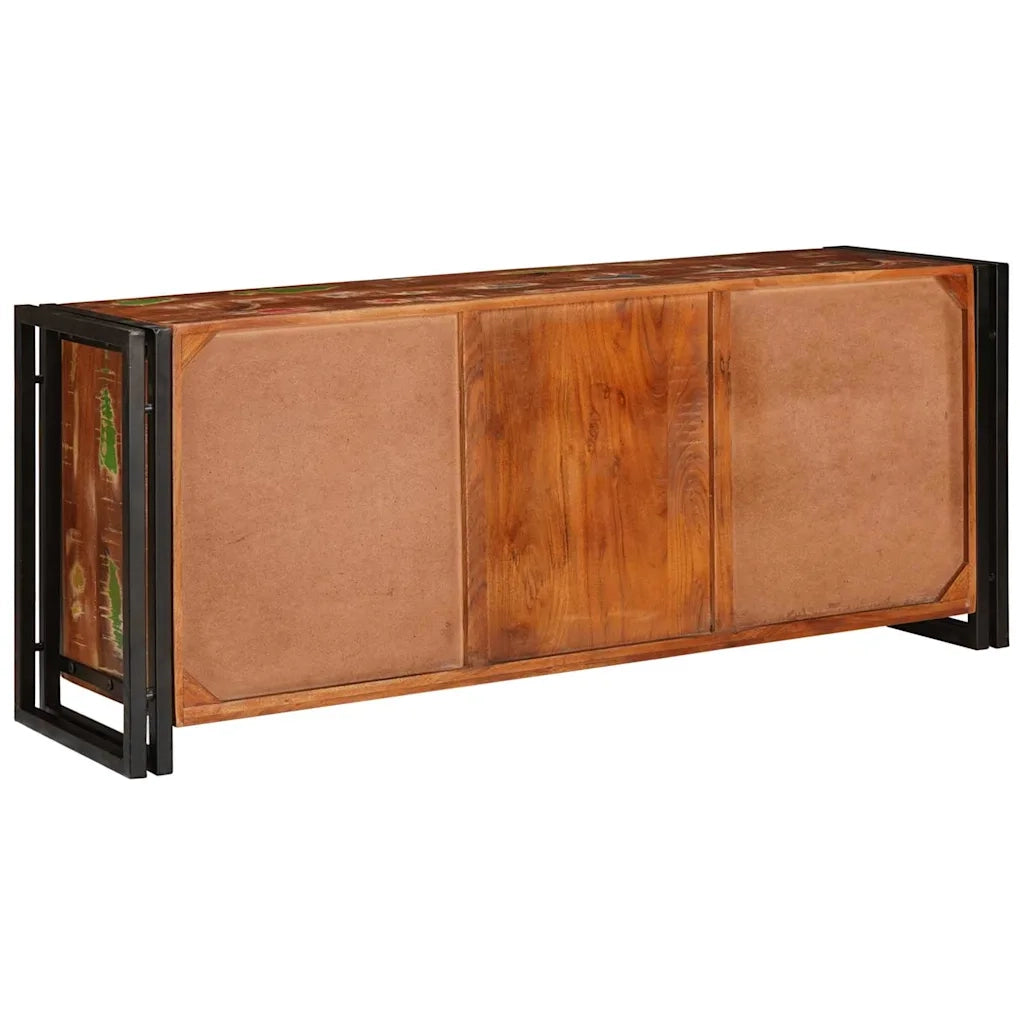 Mobile TV-Credenza per TV-Console TV Multicolore legno massello di riciclo