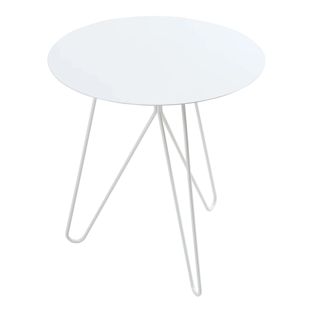 Tavolino dal design elegante 45 x 43 cm bianco 03_0010935