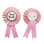 Trade Shop - Spilla Rosa Carta Team Bride Amiche Sposa Addio Nubilato Distintivo Party Festa -