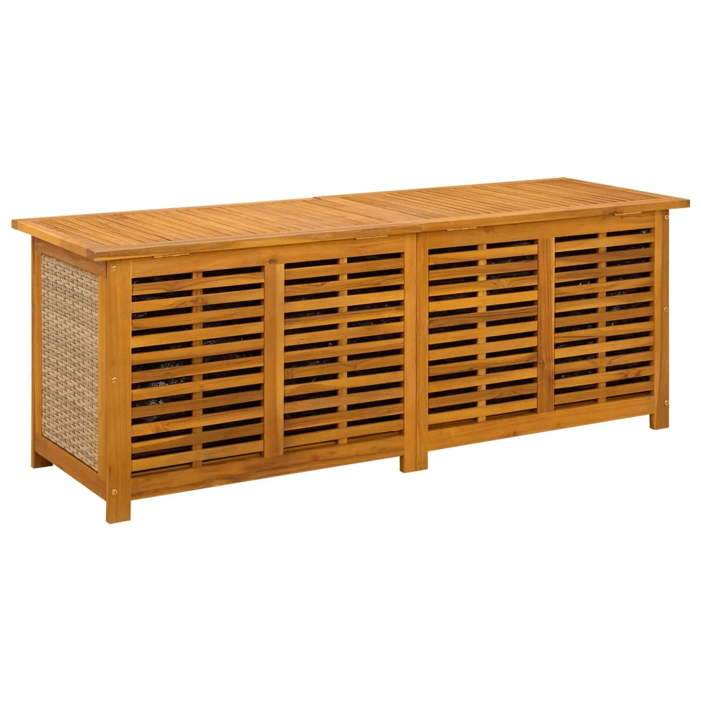 Scatola di Stoccaggio per Giardino 185 L 150 x 50 x 56 cm Beige 42002721