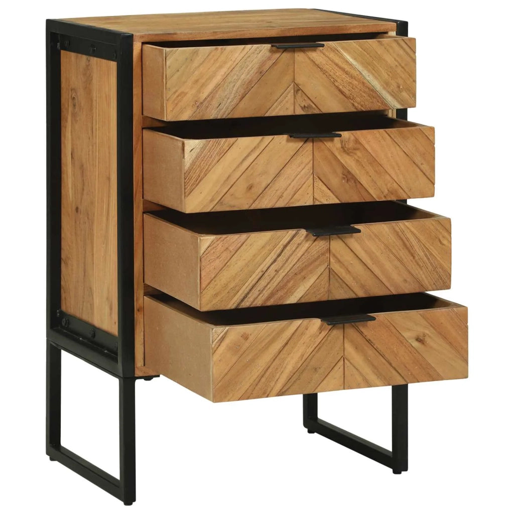 Credenza 50 x 35 x 75 cm Legno massello di acacia 374110