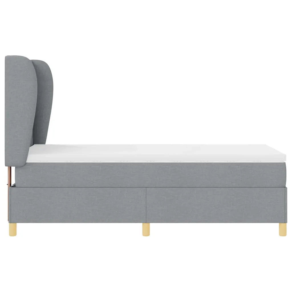 Letto con molle e materasso Grigio Scuro 90x190 cm Tessuto 3340795