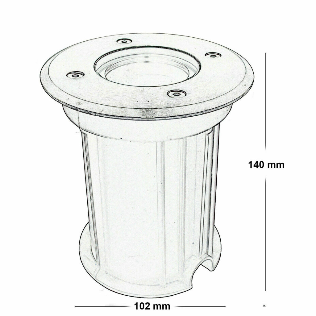 Faro faretto calpestabile carrabile incasso terreno giardino viale IP65 GU10 led