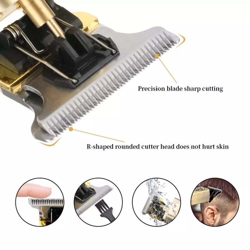 Taglia capelli Tagliacapelli Rasoio elettrico regola barba 3 pettini USB Q-TF51