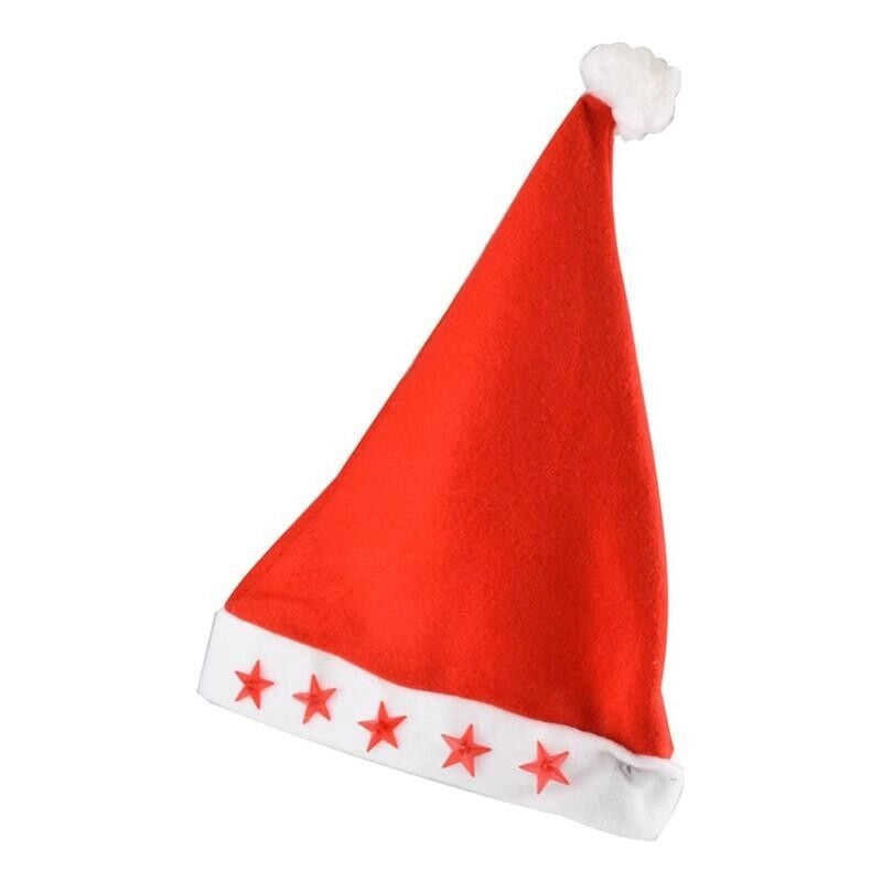 MAURY'S CAPPELLO DI BABBO NATALE CON STELLE LUCI LED