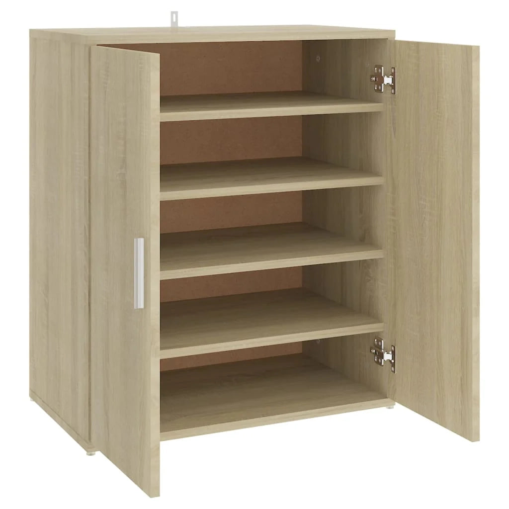 Scarpiera mobile contenitore per scarpe mobile per ingresso/corridoio/soggiorno design Sonoma 60 x 35 x 70 cm legno ingegnerizzato marrone 02_0021715