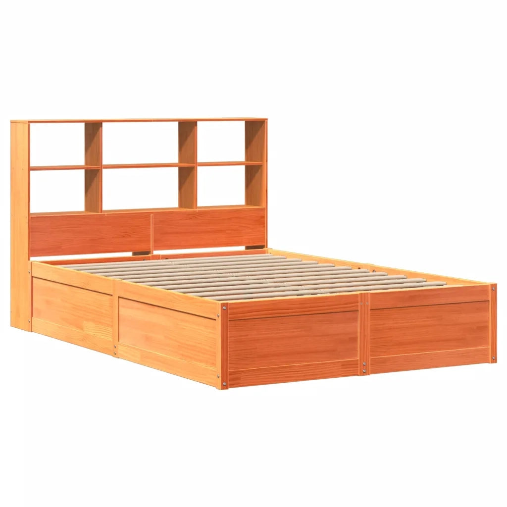 Giroletto senza Materasso Marrone Cera 150x200 cm Legno di Pino