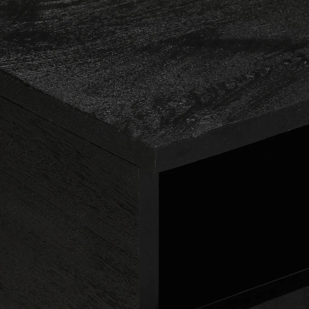 Tavolino da Salotto-Tavolino da soggiorno-Tavolo Nero 80x54x40 cm in Legno Multistrato
