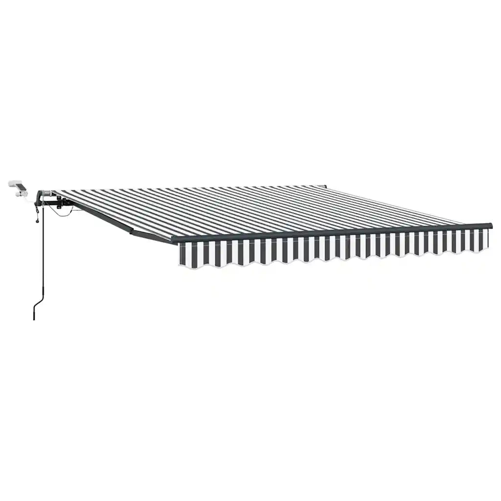 vidaXL Tenda Retrattile Automatica LED Antracite e Bianco 300x250 cm