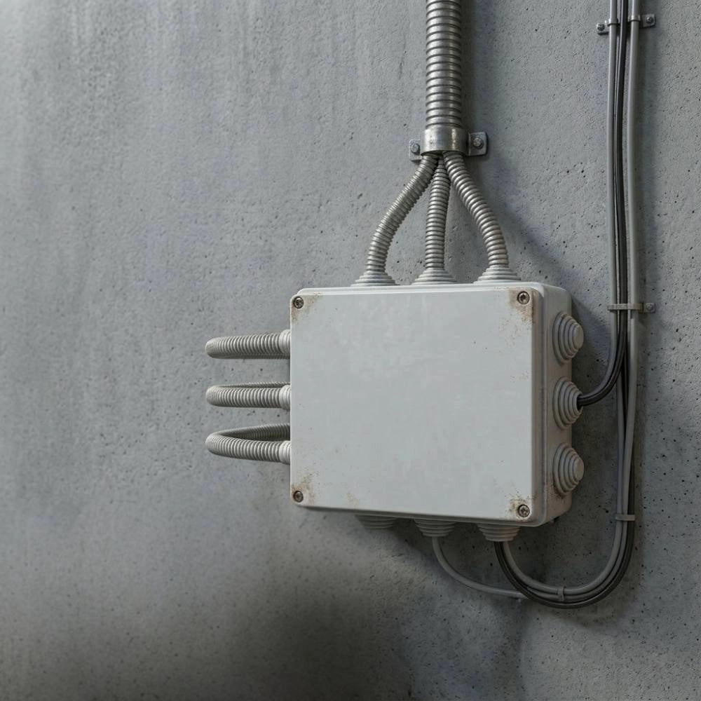 Cassetta di derivazione stagna ip65 con 12 passacavi marlanvil 010 240x190x90mm