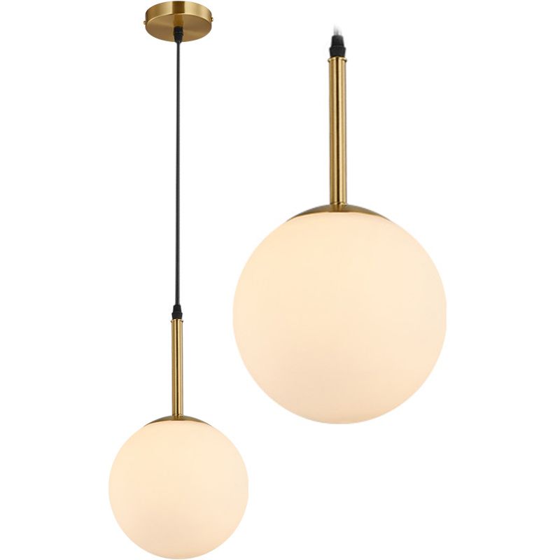 Lampada Da Soffitto Di Vetro Bianco APP431-1CP