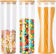 Contenitori di conservazione alimentare in vetro - 1500ml e 2100ml - set da 3 - vetro borosilicato