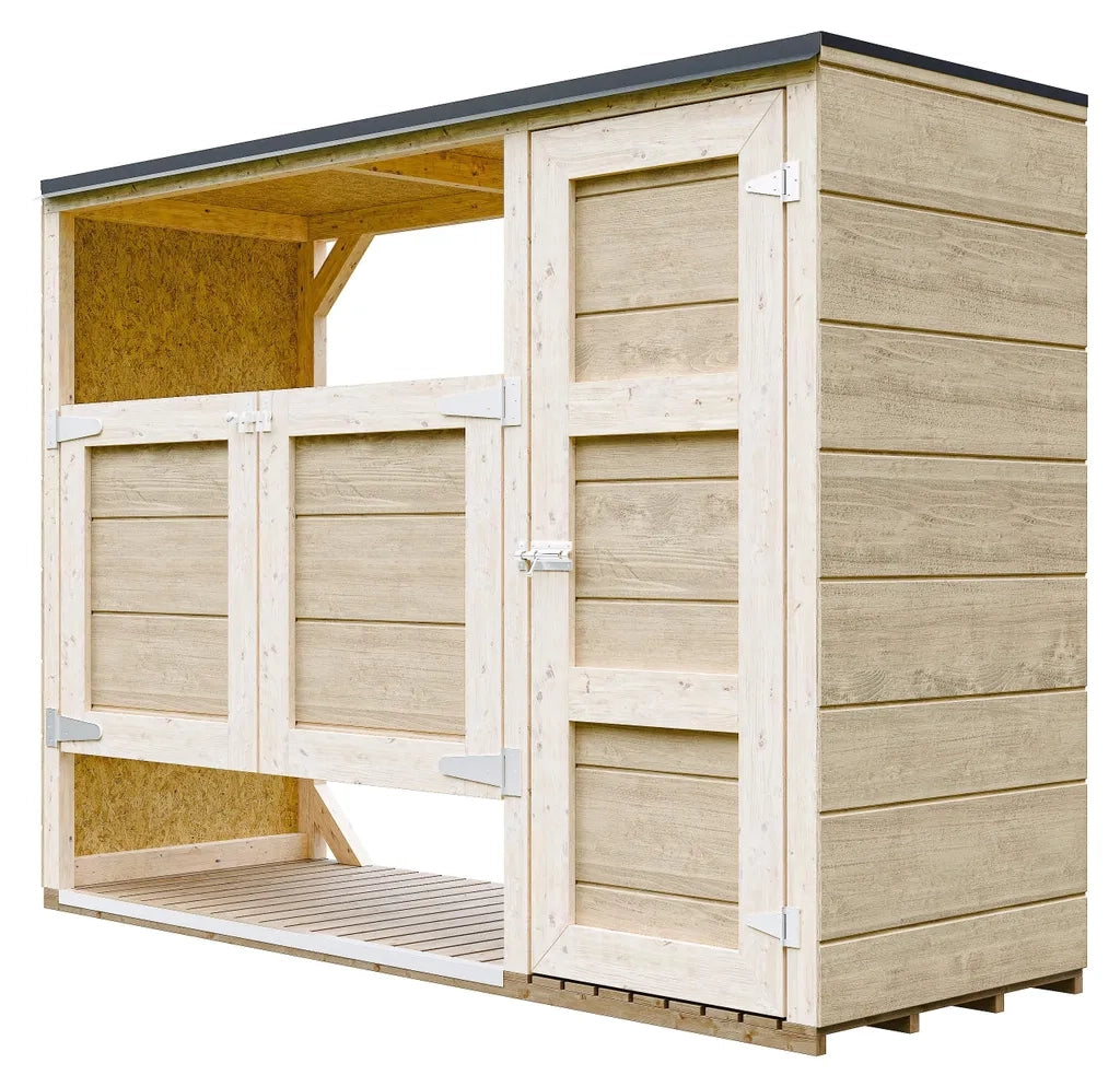 Ricovero per bidoni da giardino 2x240L TIMBELA M981A