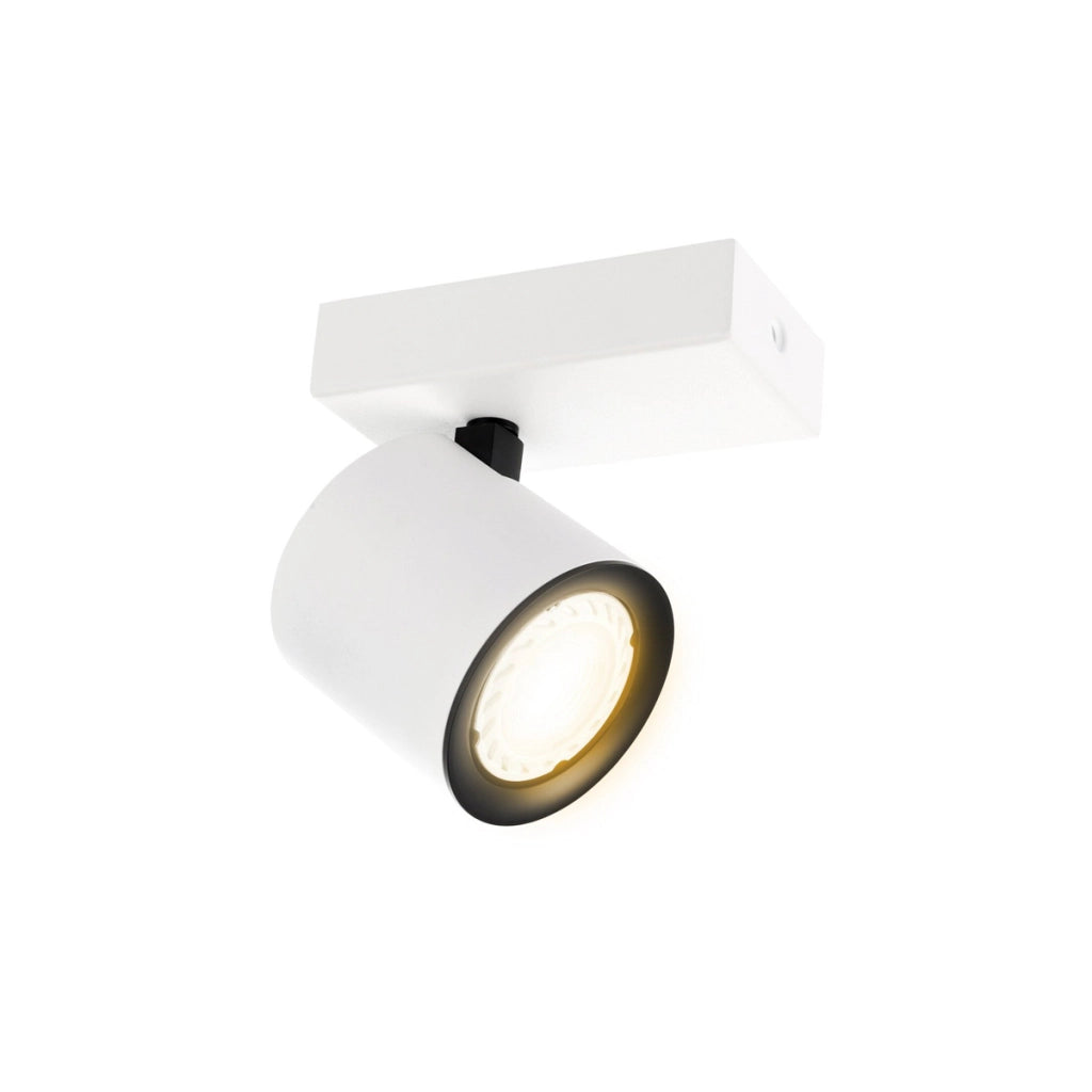 Faretto soffitto moderno bianco/nero orientabile GU10 35W Italux