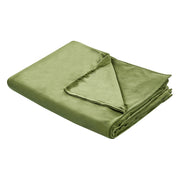 Copripiumino per coperta ponderata Verde Scuro Tessuto poliestere 120 x 180 cm Motivo solido Design moderno Tessile camera da letto