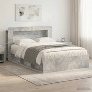 Telaio del letto con storage Grigio Cemento 140 x 200 cm
