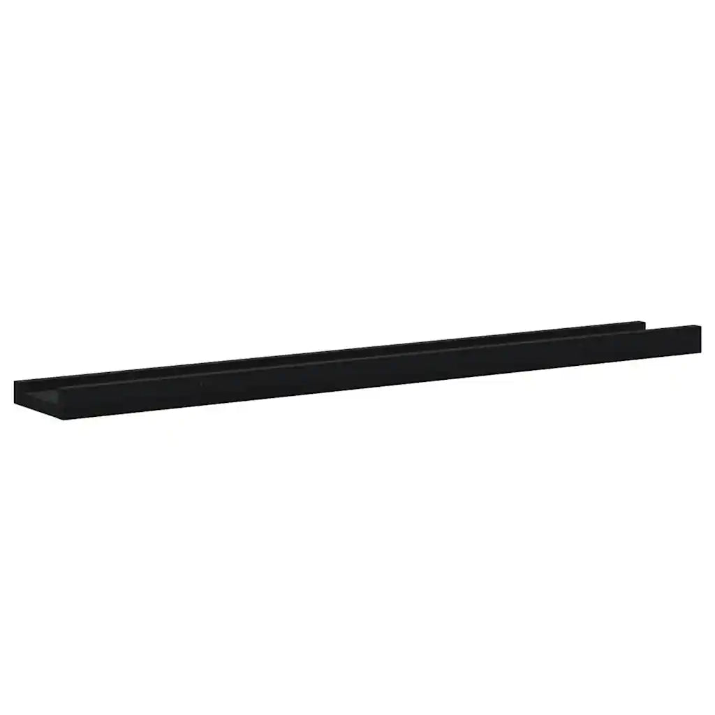 Mensole da Parete 4 pz Nere 80x9x3 cm cod mxl 49589