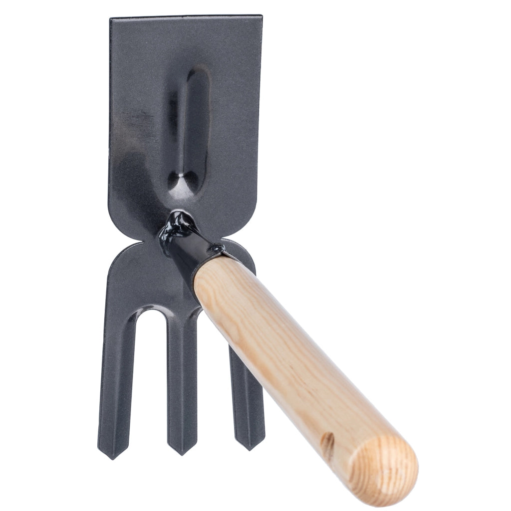 Set di attrezzi da giardino KADAX 4 in 1: pala, zappa, rastrello, artigli per il terreno