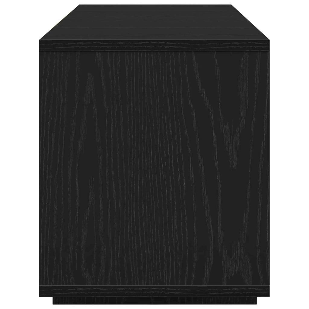 Mobile TV 130 x 35 x 50 cm Rovere Nero Legno ingegnerizzato 862710