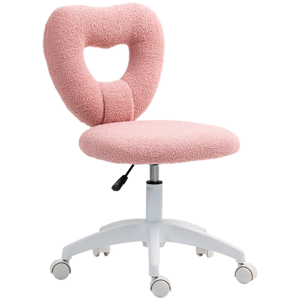 Sedia da Ufficio Imbottita ¨C Zephmum ¨C Schienale a Cuore, Rosa