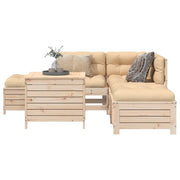 Set Divani da Giardino 6 pz in Legno Massello di Pino 3250704