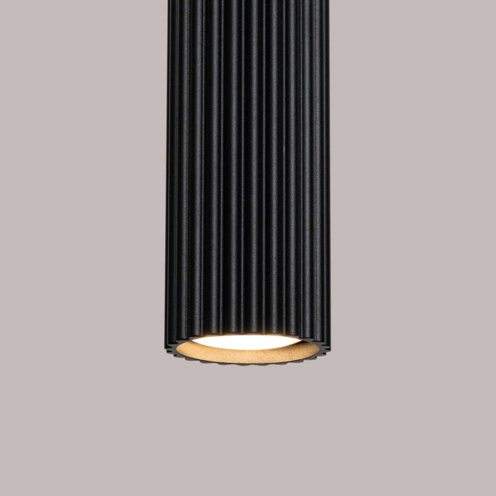 Lampada a sospensione GRAVIO in alluminio tubo nero GU10