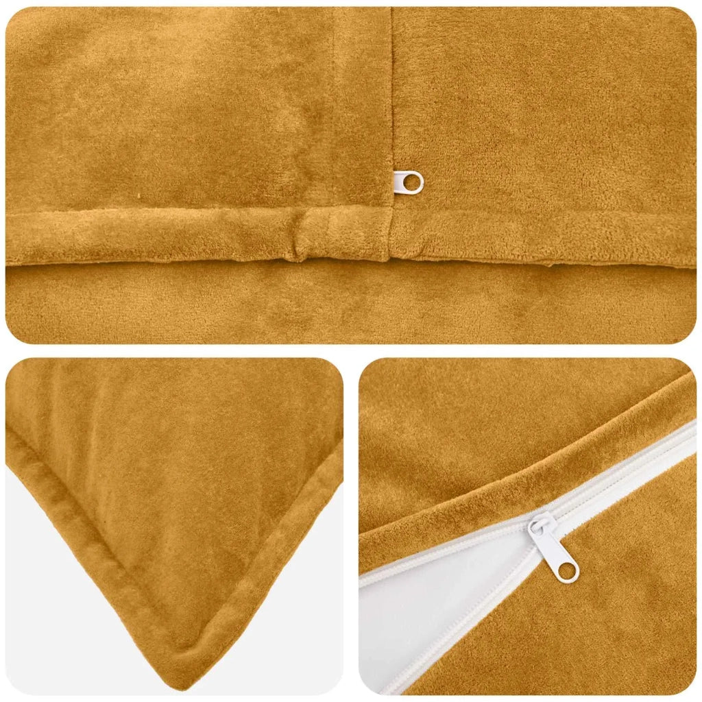 Federa HOUTEN Giallo 40 x 145 cm Fleece in microfibra 917262