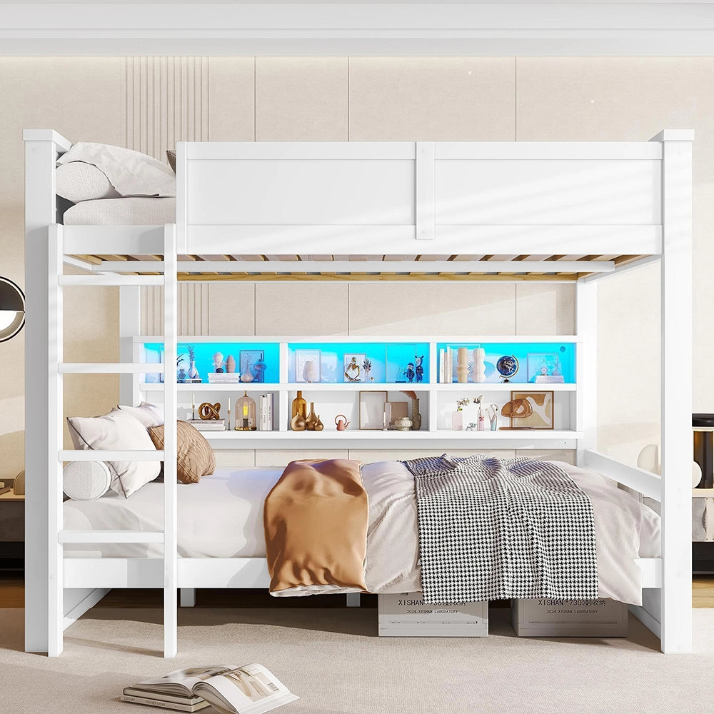 Letto a castello 160x200cm?- Xylo - armadi LED bianco