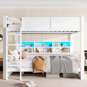Letto a castello 160x200cm?- Xylo - armadi LED bianco
