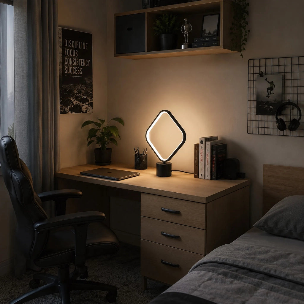 Lampada Da Comodino A Led Lhj124-t Nera