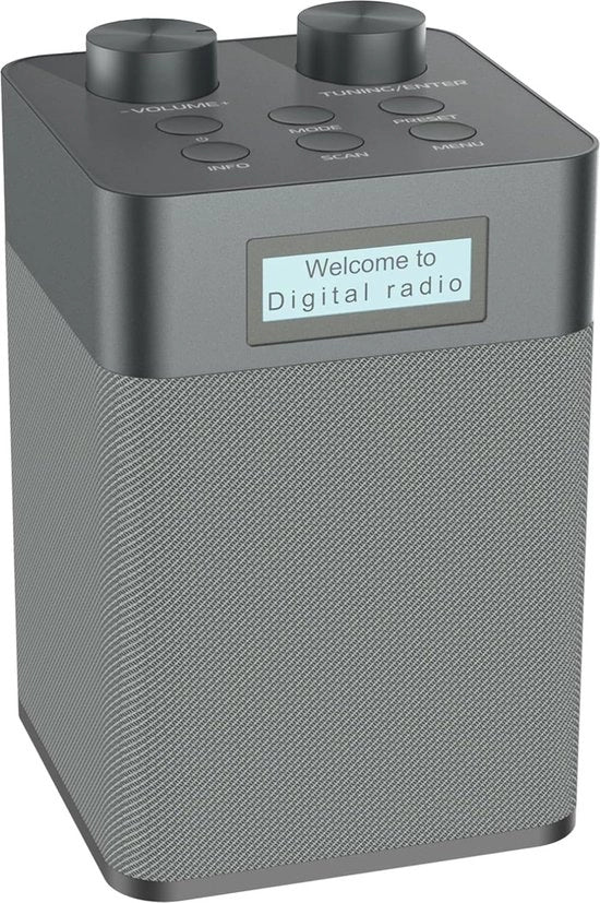 Radio DAB portatile, lettore MP3, USB, ricaricabile, Bluetooth, disco rigido