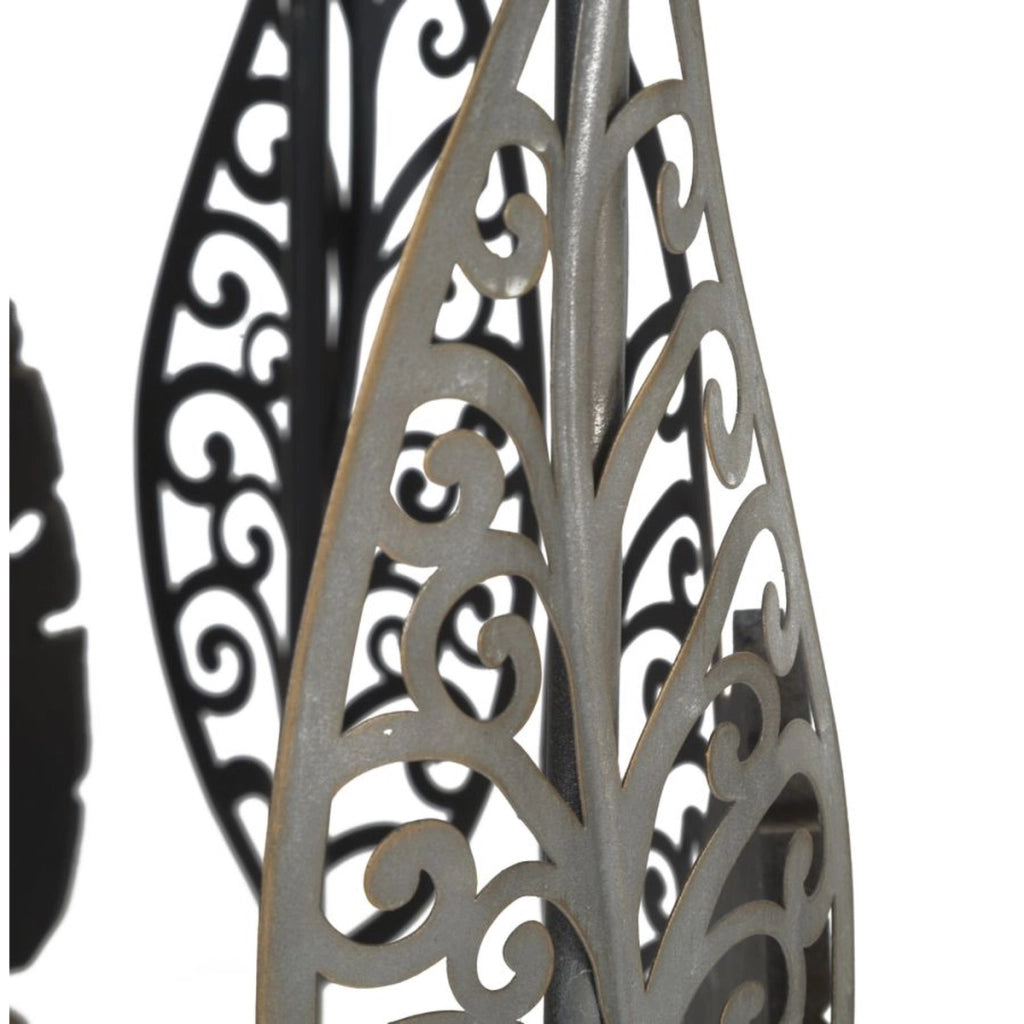 Set di Tavolini Foglia 65, Multicolore, Metallo, 38x38x55 cm