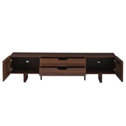 Cassa di Archiviazione - Legno di Nocciolo Scuro - 180x40x45 cm - Mobile per TV - Chiusura a Chiave