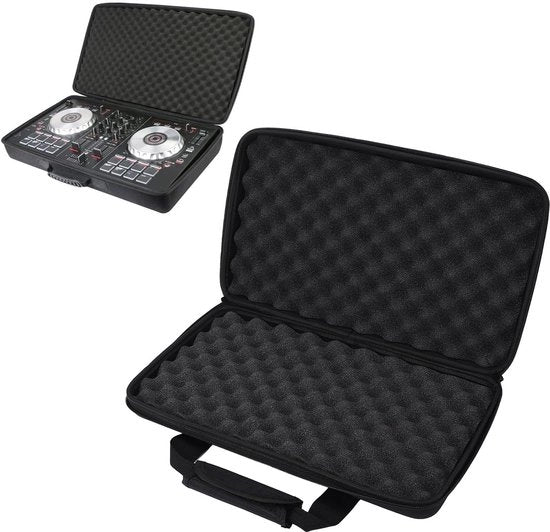 Tas di trasporto per DJ - Doppio zipper - Spugna di assorbimento - Scatola EVA - 40 x 25 x 8 cm
