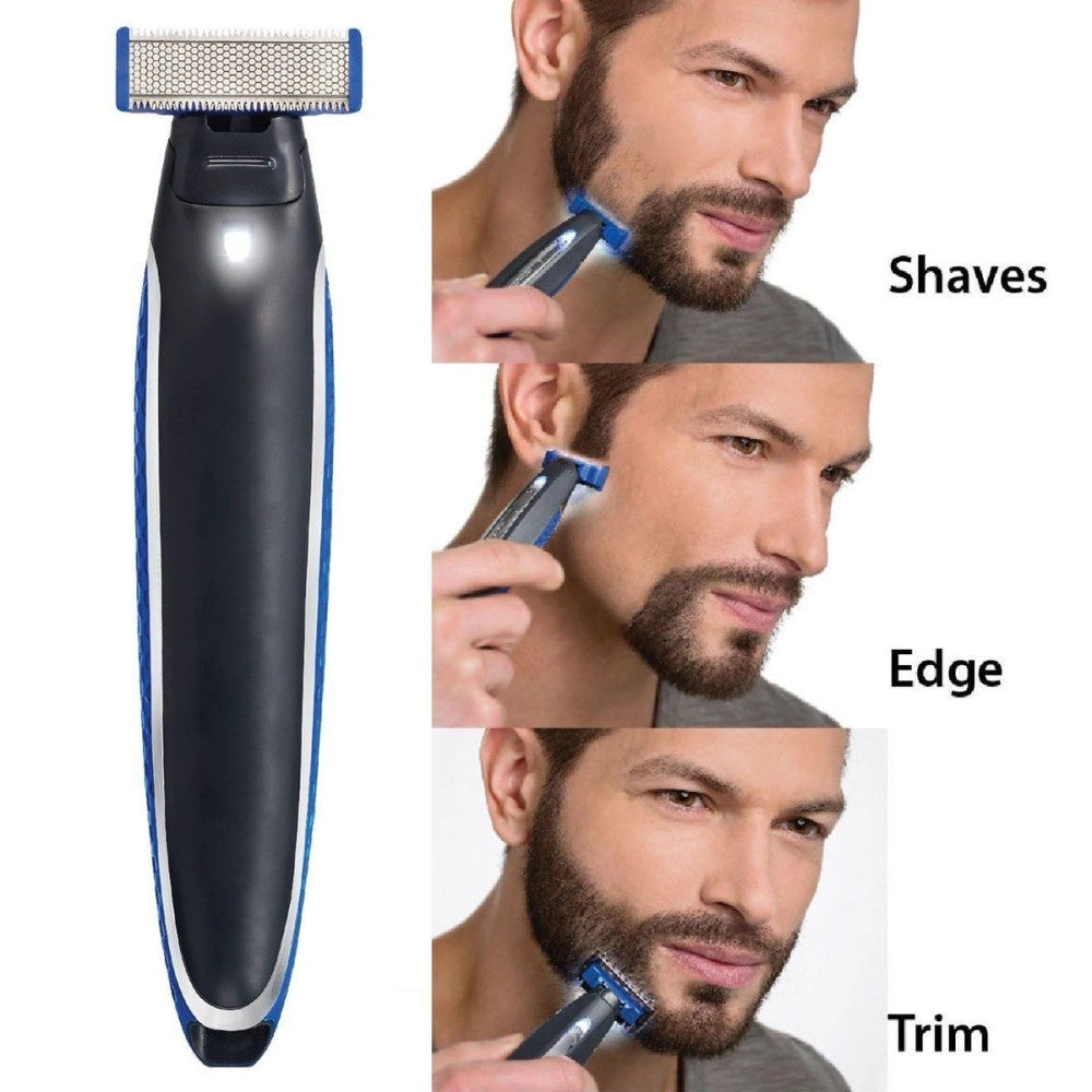 Trade Shop - Rasoio Ricaricabile Elettrico Per Barba Uomo Power Micro Touch Solo Portatile -