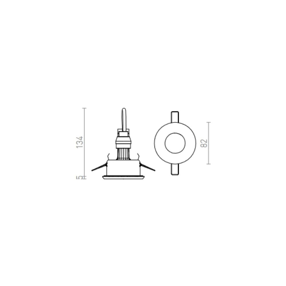 Faretto lampada APRIORI bianco vetro satinato 230V GU10 35W IP54