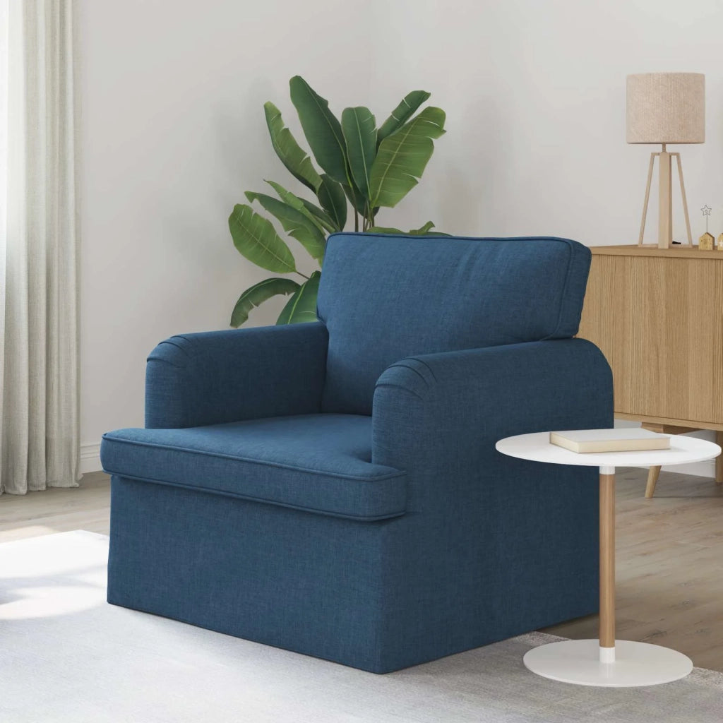 Divano | Divano da soggiorno | Sofa Blu 84 x 80 x 85 cm Tessuto