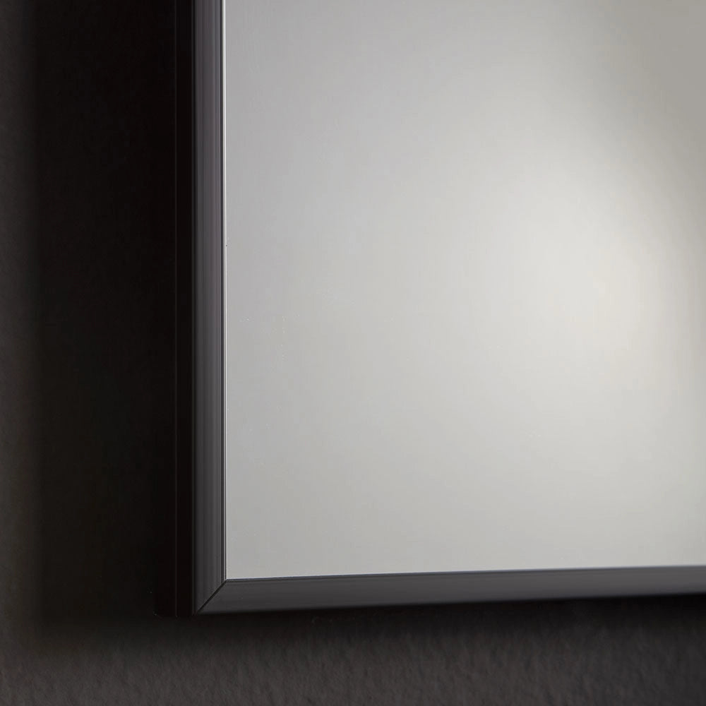 Specchio 60x80 con telaio in PVC nero opaco