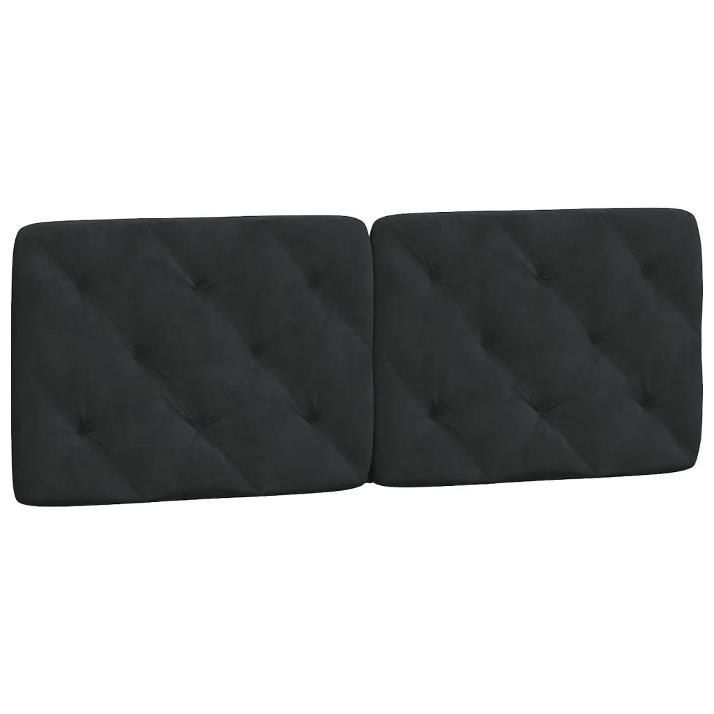 Cuscino Testiera Nero 140 cm in Velluto CFW7743102