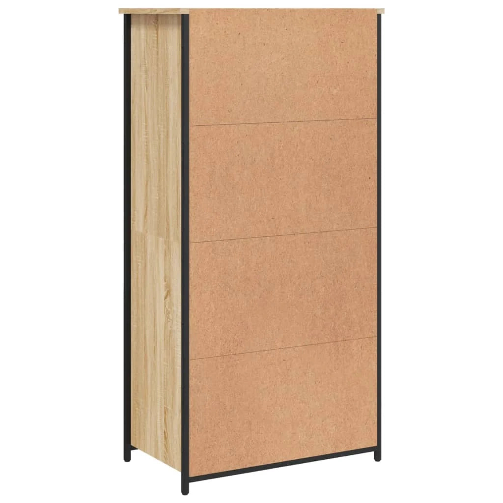 Buffet credenza cassettiera armadio mobile contenitore organizer cucina soggiorno salotto rovere Sonoma alto 62 x 36 x 121,5 cm legno ingegnerizzato marrone 02_0034081
