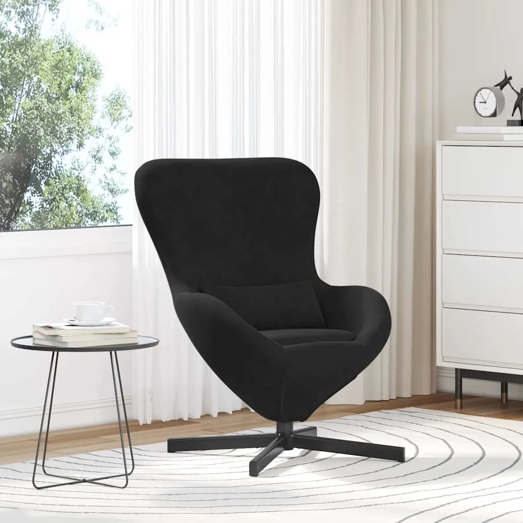 Divano Sedia-Poltrona uovo Nero 63 x 73 x 90 cm Velluto